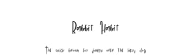 Rabbit Habit by Go Letter — Script Handwritten Font — thumbnail 1