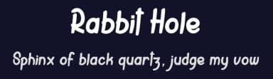 Rabbit Hole by dcoxy - Greg Medina — Script Handwritten Font — thumbnail 2