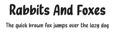 Rabbits And Foxes by Creakokun Studio — Script Handwritten Font — thumbnail 1