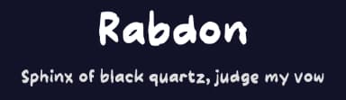 Rabdon by wepfont.com — Script Handwritten Font — thumbnail 2