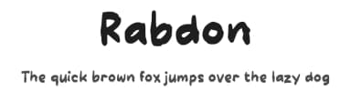 Rabdon by wepfont.com — Script Handwritten Font — thumbnail 1