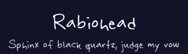Rabiohead by Pizzadude — Script Handwritten Font — thumbnail 2