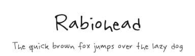 Rabiohead by Pizzadude — Script Handwritten Font — thumbnail 1