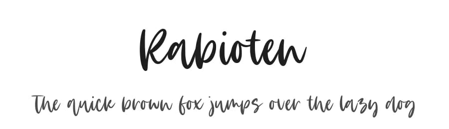 Rabioten by Timur Type — Script Handwritten Font
