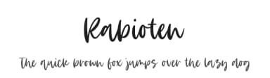 Rabioten by Timur Type — Script Handwritten Font — thumbnail 1