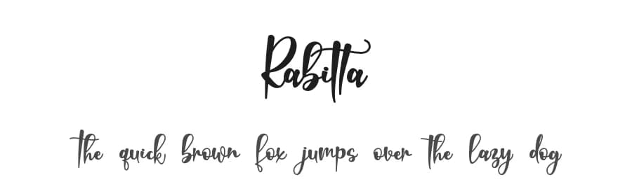 Rabitta by Letterafa Studio — Script Handwritten Font
