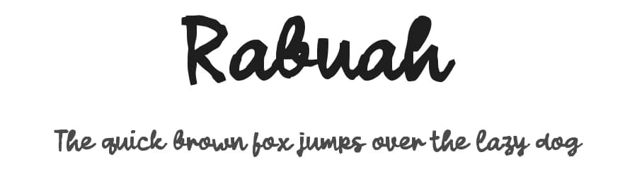 Rabuah by wepfont.com — Script Handwritten Font