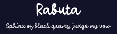 Rabuta by wepfont.com — Script Handwritten Font — thumbnail 2