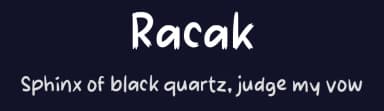 Racak by wepfont.com — Script Handwritten Font — thumbnail 2
