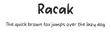 Racak by wepfont.com — Script Handwritten Font — thumbnail 1