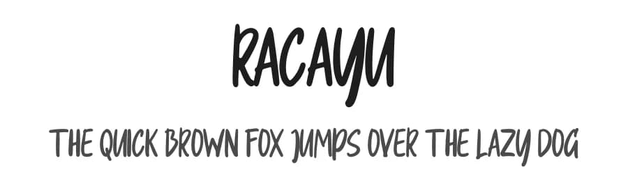 Racayu by Skiiller Studio — Script Handwritten Font