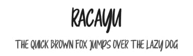 Racayu by Skiiller Studio — Script Handwritten Font — thumbnail 1