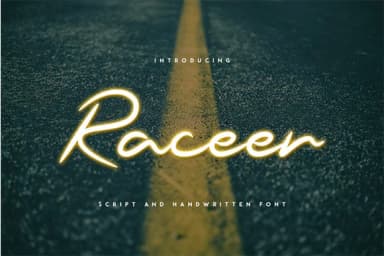 Raceer Font by Justlett — Script Handwritten Font — thumbnail 1