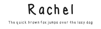 Rachel by Sarah Herring — Script Handwritten Font — thumbnail 1