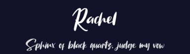 Rachel by Darno Wiyanto — Script Handwritten Font — thumbnail 2