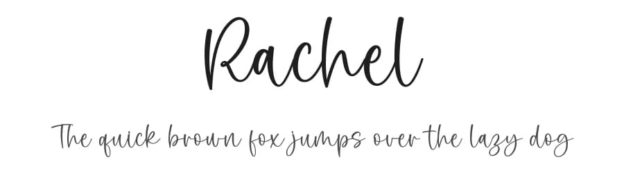 Rachel by Graphix Line Studio — Script Handwritten Font