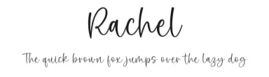 Rachel by Graphix Line Studio — Script Handwritten Font — thumbnail 1