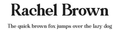 Rachel Brown by Fargun Studio — Serif Font — thumbnail 1
