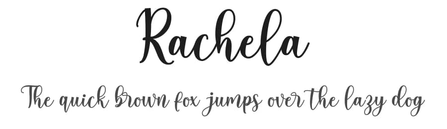 Rachela by Makashi — Script Handwritten Font