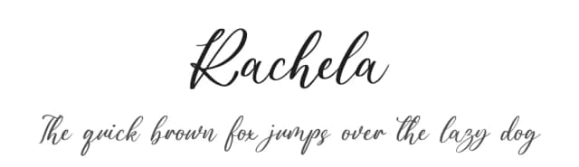 Rachela by FatmaStudio — Script Handwritten Font