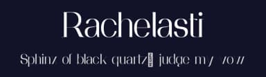 Rachelasti by Ibra Creative Studio — Sans Serif Font — thumbnail 2