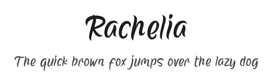 Rachelia by 7NTypes — Script Handwritten Font