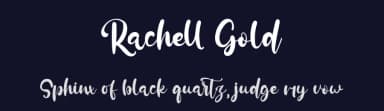 Rachell Gold by Kong Font — Script Handwritten Font — thumbnail 2