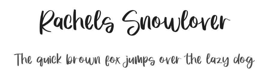 Rachels Snowlover by Inermedia Studio — Script Handwritten Font