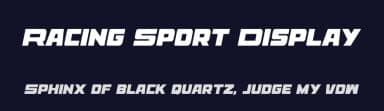 Racing Sport Display by Multype Studio — Sans Serif Font — thumbnail 2
