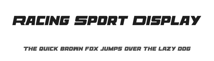 Racing Sport Display by Multype Studio — Sans Serif Font