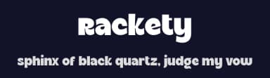 Rackety by Twicolabs Fontdation — Sans Serif Font — thumbnail 2
