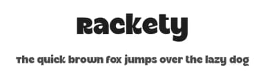 Rackety by Twicolabs Fontdation — Sans Serif Font — thumbnail 1
