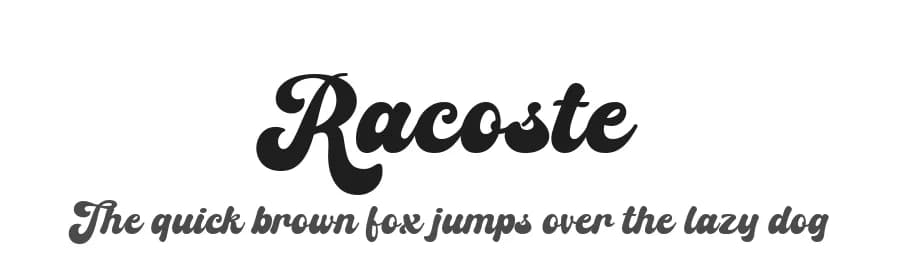 Racoste by HansCo — Script Handwritten Font