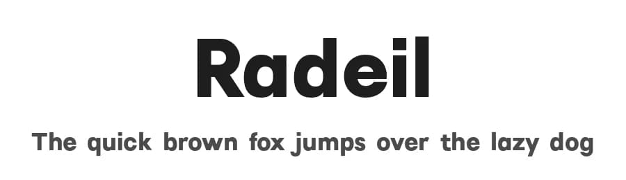 Radeil by Craft Supply Co. — Sans Serif Font