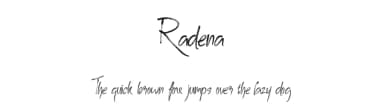 Radena by Vacatype Co. — Script Handwritten Font — thumbnail 1