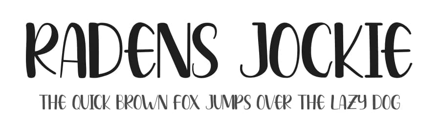 Radens Jockie by Pandan Wangi — Script Handwritten Font