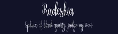Radeshia by JoeCreative — Script Handwritten Font — thumbnail 2