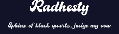 Radhesty by Sronstudio — Script Handwritten Font — thumbnail 2