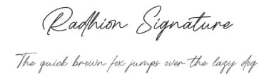 Radhion Signature by Typeline Studio — Script Handwritten Font — thumbnail 1