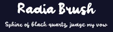 Radia Brush by wepfont.com — Script Handwritten Font — thumbnail 2
