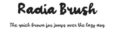 Radia Brush by wepfont.com — Script Handwritten Font — thumbnail 1