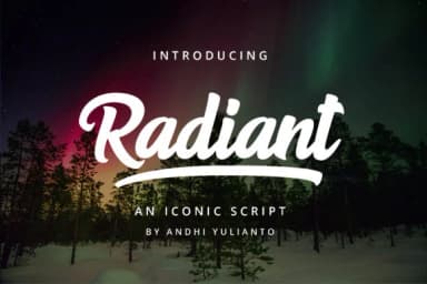 Radiant Script Font by great19 — Script Handwritten Font — thumbnail 1