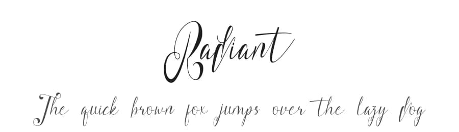 Radiant by GFR Creative — Script Handwritten Font