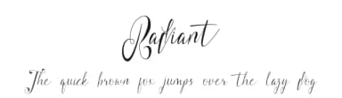 Radiant by GFR Creative — Script Handwritten Font — thumbnail 1