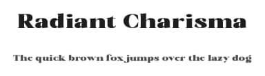 Radiant Charisma by Prioritype Co — Serif Font — thumbnail 1