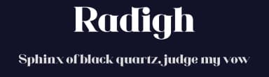 Radigh by Aqeel_Art — Serif Font — thumbnail 2