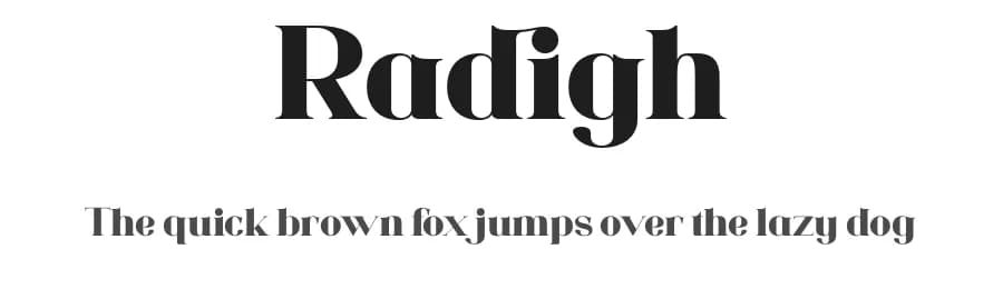 Radigh by Aqeel_Art — Serif Font