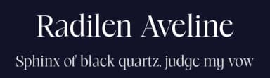 Radilen Aveline by Dora Typefoundry — Serif Font — thumbnail 2