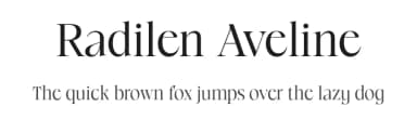 Radilen Aveline by Dora Typefoundry — Serif Font — thumbnail 1