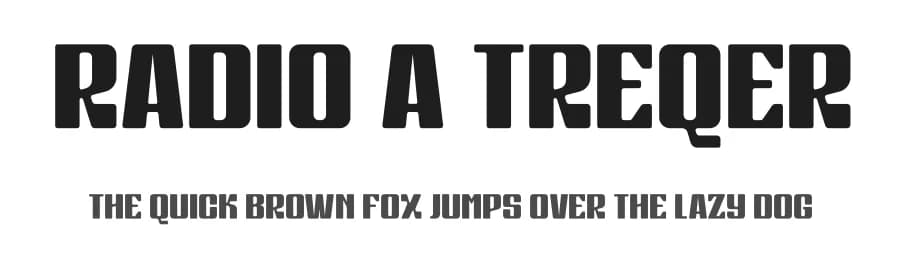 Radio A Treqer by Storytype Studio — Sans Serif Font